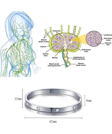 Flysmus Carly Mineral Detoxify Bangle Anti Swelling Therapy Bracelets Lymph Drainage Bracelet Lymph Drainage Magnetic Bracelet Weight Loss Bracelet Men and Women (Rose Gold) - Buy Online on GoSupps.com