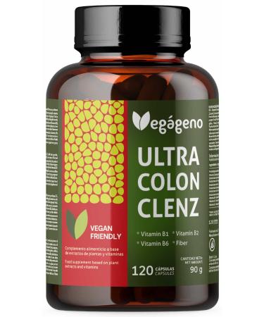 Colon Clenz-Aloe Vera Cascara Sagrada Senna Papaya Detoxification for constipation and flatulence 100% natural gluten-free colon cleaning colon cleaning test 120 capsules