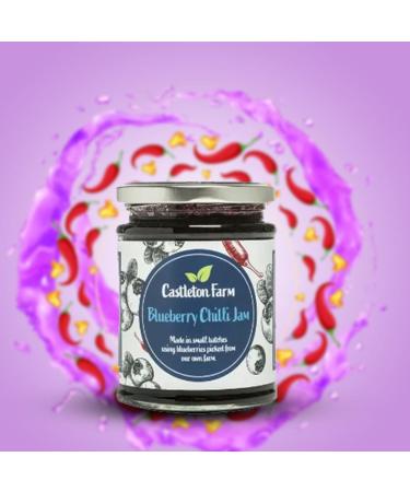 Castleton Farm Jam Chutney Pick N Mix - Choose From 3 Flavours | Blueberry Apple & Ginger Blueberry-Jam Blueberry Chilli-Jam - Pack of 2 X 180g - Buy Online on GoSupps.com