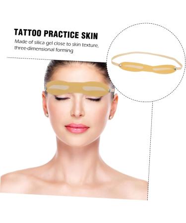 POPETPOP 60 pcs Silicone Practice Professional Headband Skin Beginner for Fake Supply Eyebrow - Buy Online on GoSupps.com