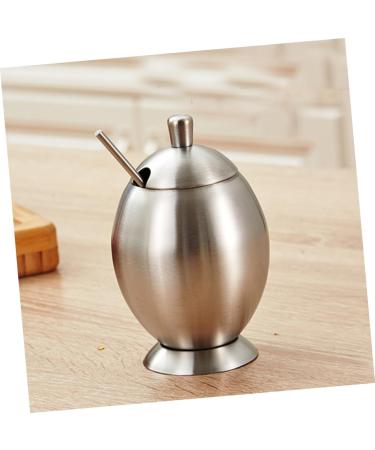 Zerodeko 1pc Stainless Steel Seasoning Jar Stainless Steel Container Household Seasoning Canister Pepper Shakers Glass Container Grass Key Covers Jar Storage Condiment Storage Box - Buy Online on GoSupps.com