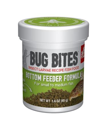 Fluval Bug Bites Bottom Feeder Fish Food, Granules for Small to Medium Sized Fish 1.6 Fl Oz (Pack of 1)