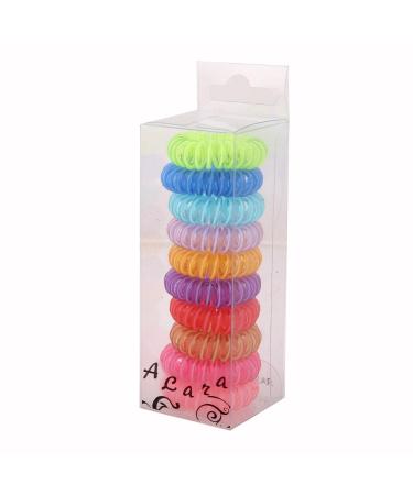 New: Hair accessories hair tie children's hair tie telephone cable colorful 10 pieces Alarabobble