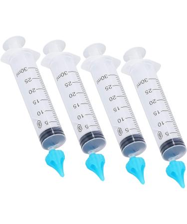 Extended Head Ear Syringe Set - Portable Wax Remover - 20ml & 30ml - Soft Tip - 4 Pieces - Buy Online on GoSupps.com