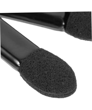 Baluue 100pcs Mini Eyeshadow Swab Foam Eyeshadow Makeup Wand Eyelash Applicator Plastic Black - Buy Online on GoSupps.com