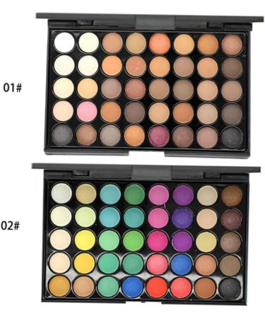 Didiseaon 2pcs 40 Eyeshadow Powder Eyeshadow Pallet Eye Shadow Palettes Makeup Palette - Buy Online on GoSupps.com
