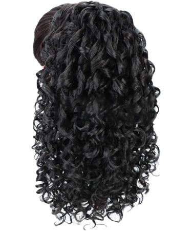 Yuanqu Curly Ponytail Extension - Drawstring Ponytails for Black Women | Synthetic Curly Hair Extension - Buy Online on GoSupps.com