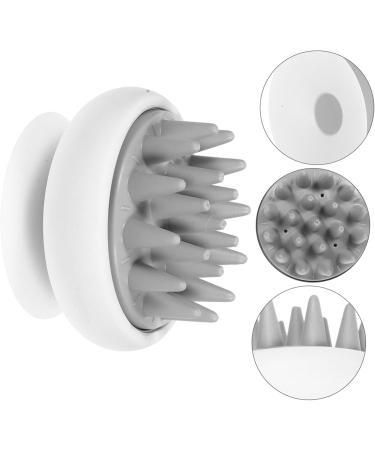 Healvian 4-Piece Shampoo Brush Set - Anti-Hair Loss Shower Comb with Suction Cups | Massage & Clean Hair Washer (8.00x8.80cm) - White - Buy Online on GoSupps.com