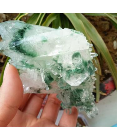Choice of Gifts 300g Natural Green Ghost Quartz Cluster Crystal Cluster Vibration Stone - Buy Online on GoSupps.com