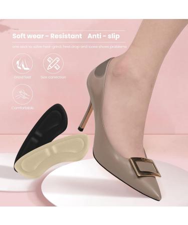 Black Heel Grips & Pads for Loose Shoes - Protectors & Inserts for Too Big Shoes - Blister Prevention & Cushioning - Buy Online on GoSupps.com