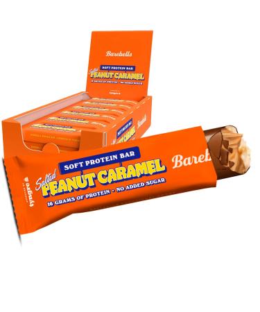 Barebells soft protein bar |low -sugar protein bar/protein bar (Salted Peanut Caramel 12x55g) Salted Peanut Caramel 12 pieces (1 Pack) - Buy Online on GoSupps.com