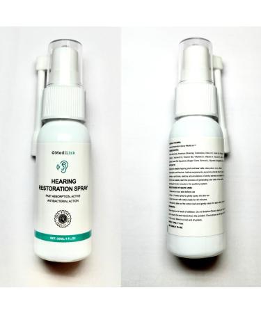 Medilisk Hearing Restoration Spray Earwax Cleaning & Ear Care Solution | Free from Harsh Chemicals, Gentle for Sensitive Ears | Easy Spray Application, 1 Fl.Oz 1 Ounce (Pack of 1) - Buy Online on GoSupps.com