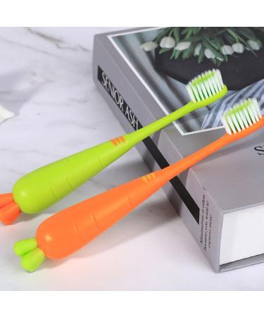 Frcolor 24 STK Cartoon Carrot Toothbrush Set - Soft Children's & Toddler Toothbrushes Finger Brushes for Babies Perfect for Mouth Cleaning & Travel - Buy Online on GoSupps.com