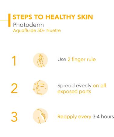 Bioderma Photoderm Aquafluide SPF 50+ Daily Face Sunscreen for Sensitive Skin 40ml - Buy Online on GoSupps.com