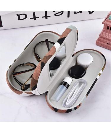 Kanasi 2-in-1 Contact Lens Case with Mirror & Tweezers Portable Double Eyeglass Box for Home Office & Travel | International Shipping - Buy Online on GoSupps.com