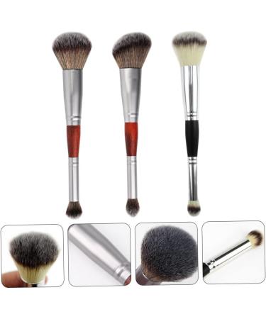 Outanaya 3pcs Double-ended Makeup Brush Eyeshadow Brush Double Head Brush Foundation Artificial Fiber - Buy Online on GoSupps.com