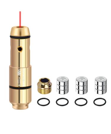 DAXISONN 9mm Laser Training Cartridge Laser Trainer Bullet for Dry Fire Laser Training System, One Integrated Snap Cap and Four Rubber Rings Backup