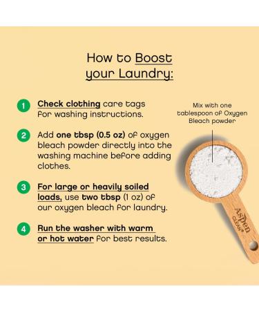 Unscented Oxygen Bleach Powder & Color Safe Stain Remover - EWG Verified Vegan Eco-Friendly - AspenClean - 45 Loads - Buy Online on GoSupps.com