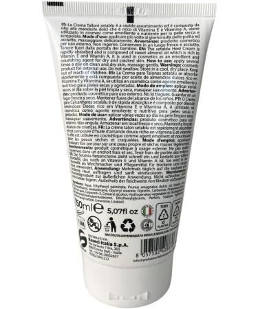  Setablu Setablu Talon Emolliente Cream with Olive Oil Sesame and Coconut 150ml - Buy Online on GoSupps.com