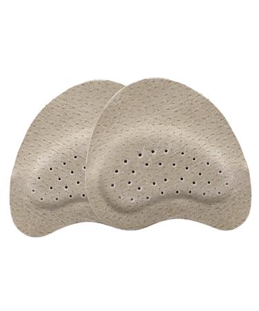 Healeved Shoes Forefoot Cushions 1 Pair Heels Forefoot Stickers Shoe Inserts Metatarsal Pads Ball Supply Nonslip Forefoot Leather Shoe Filler 7.40X7.30X1.00CM As Shown