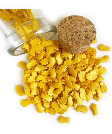A Pinch Of - Halloween Gold Comets Cake Topper Sprinkles - 25g Edible Glimmer Cupcake Decorations - Party Sprinkles For Halloween and Harry Potter Themed Cakes and Bakes - Buy Online on GoSupps.com