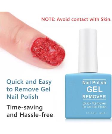 Gel Nail Polish Remover - Safe & Easy Quick Gel Polish Remover For UV Plastic Acrylic Natural Nails etc 2-3 Min Time-Saving And Hassle-Free Non-Irritating Gel Remover Nail Varnish Remover - Buy Online on GoSupps.com