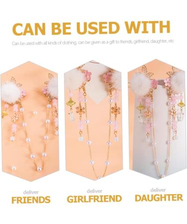 FRCOLOR Pearl Hairpin forehead ornament lolita hair clip tassel hair clip japanese hair clip flower hair barrettes japanese hair pin Hanfu Hair Clip alloy tassel hairpin Miss - Buy Online on GoSupps.com
