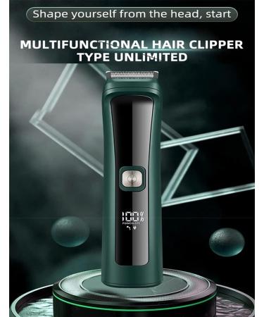 Buy 4 in 1 Professional Electric Hair Clippers - Titanium Alloy Trimmer Fast Charging & Shaver Blade Green - International Shipping Available - Buy Online on GoSupps.com