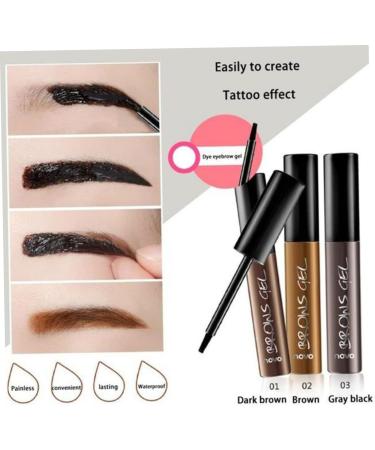 FOMIYES 2pcs Brow Eye Make For Peel Pen Black Ladies Off Waterproof Women Long-lasting Gel - Buy Online on GoSupps.com