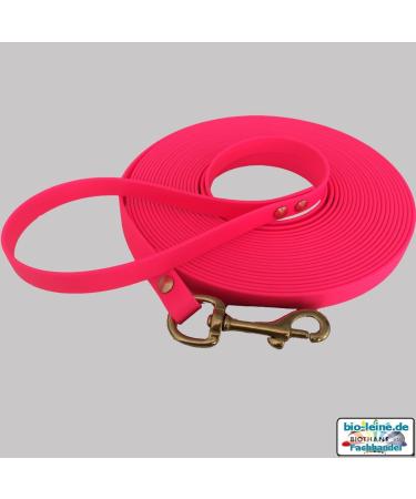 Bio-Line Light Cat Leash - 12m Neon Pink Biothane - Durable Tow Leash with Hand Loop for Small & Large Cats - Buy Online on GoSupps.com