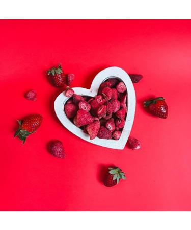 Freeze Dried Strawberries (Fraises lyophilis es) - 100% Natural No Added Sugar Crunchy and Delicious Healthy Snack (35g 100g 300g) (100g pack) - Buy Online on GoSupps.com
