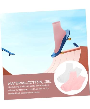 FRCOLOR 2 Pairs Moisturizing Gel Socks Hydrating Socks High Ankle Socks Comfortable Socks Womens Socks Women Moisturizing Socks Gel Socks for Adult Care Tube Socks Ripstop Socks Lovers - Buy Online on GoSupps.com
