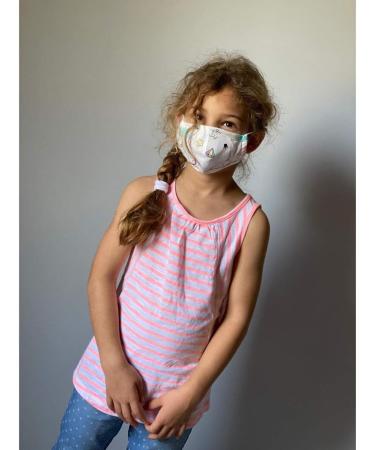 Small Child Fitted Cotton Face Mask with Filter Pocket - Reusable 3 Layer Washable Fabric Mask - Adjustable Ear Loops & Nose Bridge - Variety Packs Available - Buy Online on GoSupps.com