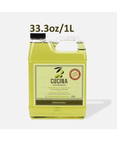 Cucina 33.8 Oz Hand Wash Refill - 2 Pack Coriander and Olive Tree Scent - Plastic Jug - Buy Online on GoSupps.com