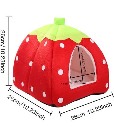 BomnKa Small Animal Winter House Bed | Guinea Pig, Rabbit, Hamster Nest with Washable Mat - Buy Online on GoSupps.com