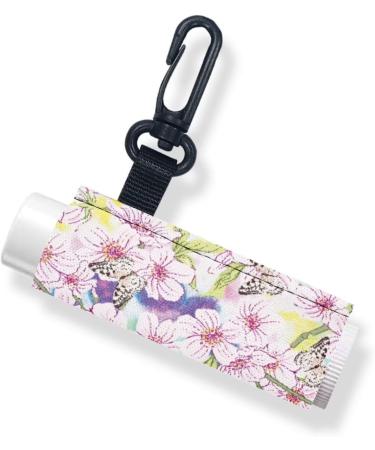 Buy Pseasysky Butterfly Flower Lip Balm Holder - Cute Anti-Skid Elastic Chapstick Keychain Sleeve for Easy Carrying | International Shipping Available - Buy Online on GoSupps.com