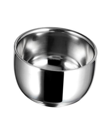Fenteer stainless steel rasier-soap peel razor cup durable razor cup metal-soap cum bowl for husband friend birthday father