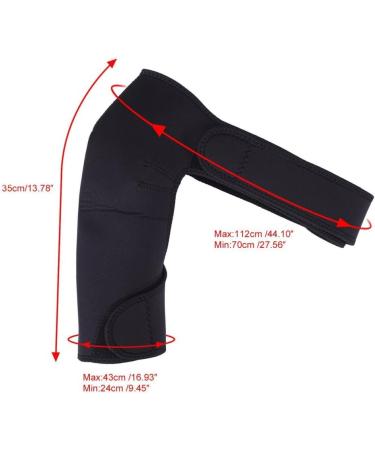 Neoprene Shoulder Support Strap for Injury & Arthritis - Left/Right Gym Sport Brace - Buy Online on GoSupps.com