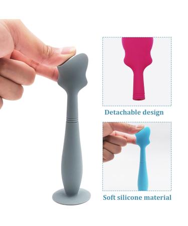 Diaper Cream Spatula Set - 3 Silicone Baby Po Spatulas with Suction Cup | Easy Removable & Durable for Parents - Buy Online on GoSupps.com