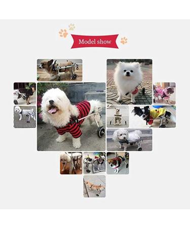 Dog Wheelchair Two Wheels Adjustable Pet Wheelchair Light Weight Easy Assemble Dog Cart Hind Legs Rehabilitation for Small Dog Puppy Cat- Wheelchair for Back Legs X-Small - Buy Online on GoSupps.com
