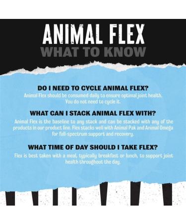 Animal Flex - Glucosamine Chondroitin Joint Supplement for Women and Men Discomfort with Turmeric MSM Boswellia for Cartilage Joint Health Muscles Back Knees Shoulder and Hip 44 Packs 44 Count (Pack of 1) 44 Packs - Buy Online on GoSupps.com