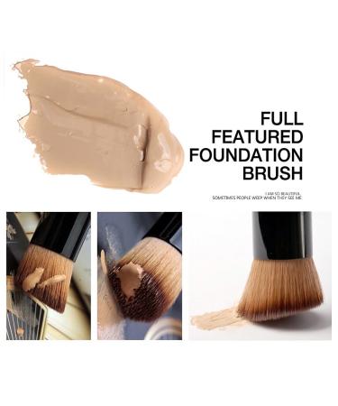 Flat Top Kabuki Foundation Brush - Premium Bamboo Makeup Brush for Flawless Foundation Powder and Blush Application | Best Buffing & Stippling Tool - Buy Online on GoSupps.com