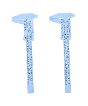 Ipetboom 2pcs Eyebrow Ruler Guitar Tools Stencil Mini Measure Tool Multifunction Miss Measuring Instrument