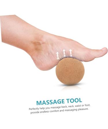 Inoomp Multi-Purpose Massage Ball - Foot & Back Roller Acupunkt Massage Peanut Roller Cork & Yoga Blocks for Relaxation & Relief - Buy Online on GoSupps.com