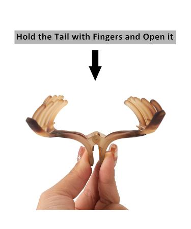 KUDUOER Women's Large Hair Clip - 4 Curved Claw Clips for Thick & Thin Hair - Non-slip Butterfly Hair Clips - Multi-colored - Buy Online on GoSupps.com