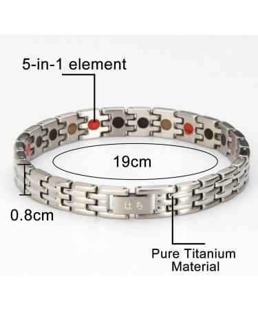 Shop Haqi Magnetic Bracelet for Women | Adjustable Silver Health Bracelet (3500 Gauss) - Perfect Mother's Day Gift - Buy Online on GoSupps.com