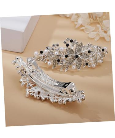 BELLIFFY Rhinestone Hair Clip Flower Hair Clip Hair Barrettes for Women Thick Hair Girl Headdress Hair Accessory Hairpin for Women Womens Barrettes for Hair Hair Clips Dipper Iron - Buy Online on GoSupps.com