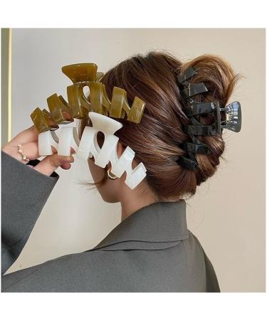 Hair Clips For Women Claw Clips Bow Hair Clips Claw Clips Claw Clips For Thick Hair Large Hair Clips(Color:13CM white) - Buy Online on GoSupps.com