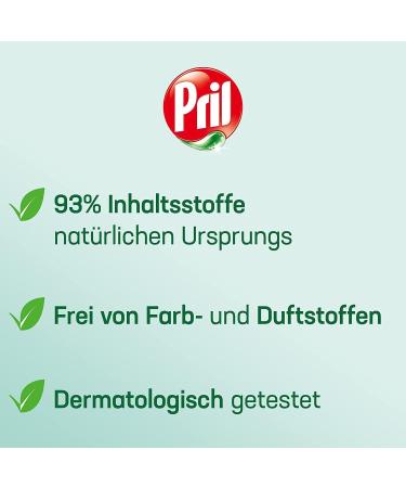 Pril Fragrance-Free Dishwashing Detergent 420 ml - Sensitive High Fat Cleaning Power Blue Angel Certified Refillable Pump - Buy Online on GoSupps.com