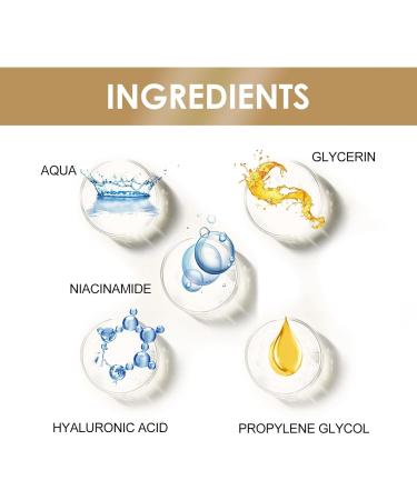 Dark Spot Correcting Glow Serum - Niacinamide Serum - Hyaluronic Acid Serum for Face - Skin Care - Face Serum for Women - Deeply Hydrating Serum - Face Serum for Anti-Ageing and Wrinkle Shrink Pores - Buy Online on GoSupps.com